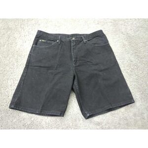 Lee Jeans Shorts Mens 40 Black Denim Inseam: 10.5" 100% Cotton Classic Casual